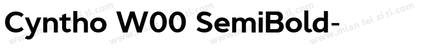 Cyntho W00 SemiBold字体转换